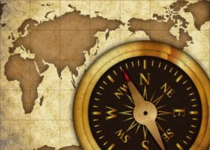時計と航海図